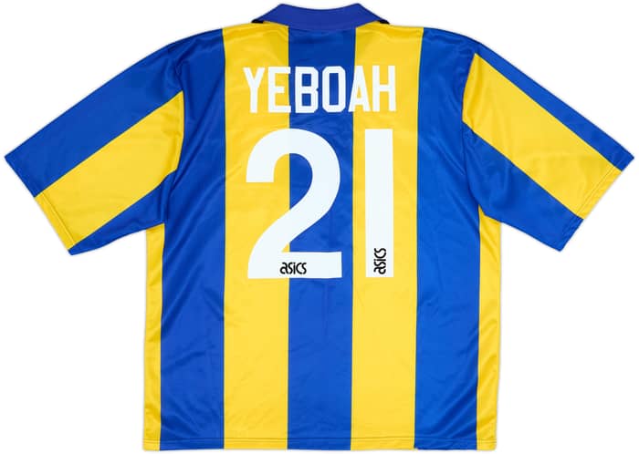 1993-95 Leeds United Away Shirt Yeboah #21 - 8/10 - (XL)