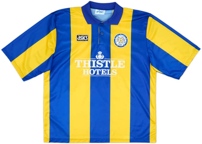 1993-95 Leeds United Away Shirt Yeboah #21 - 8/10 - (XL)