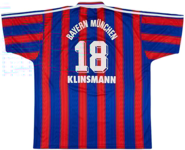 1995-97 Bayern Munich Home Shirt Klinsmann #18 - 6/10 - (XXL)