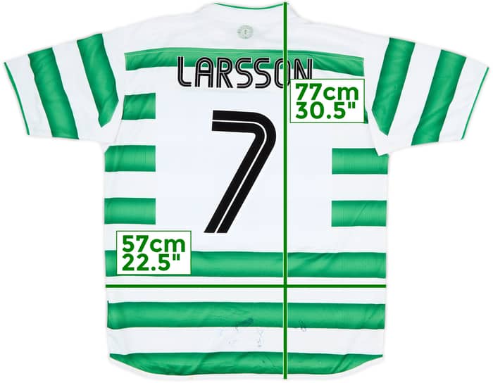 2003-04 Celtic Home Shirt Larsson #7 - 5/10 - (L)