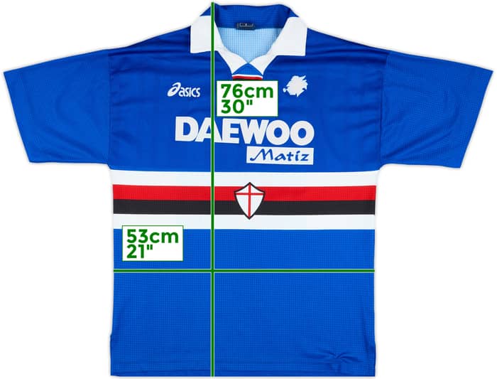 1998-99 Sampdoria Match Issue Home Shirt #13