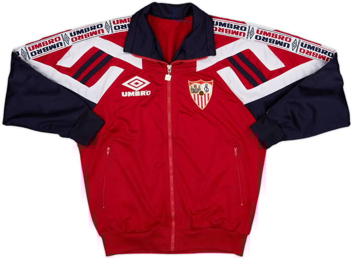 1998-99 Sevilla Umbro Track Jacket - 8/10 - (XL.Boys)