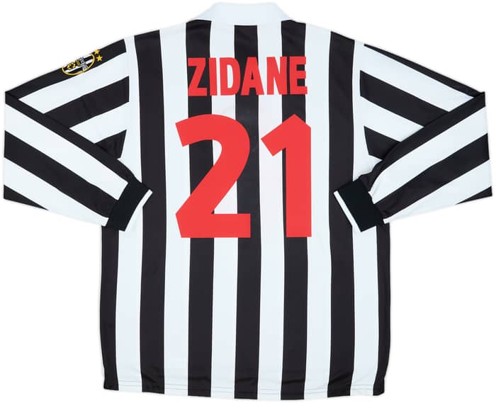 1998-99 Juventus Home L/S Shirt Zidane #21 - 6/10 - (M)