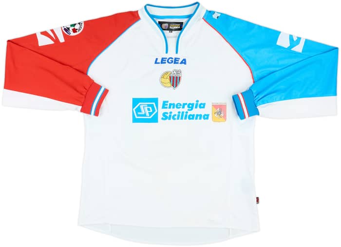 2005-06 Catania Match Issue Away L/S Shirt Marchese #15