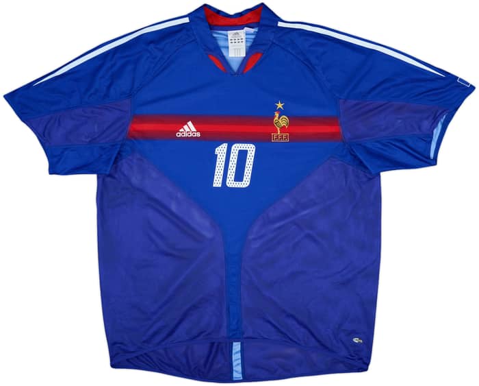 2004-06 France Home Shirt Zidane #10 - 10/10 - (XL)