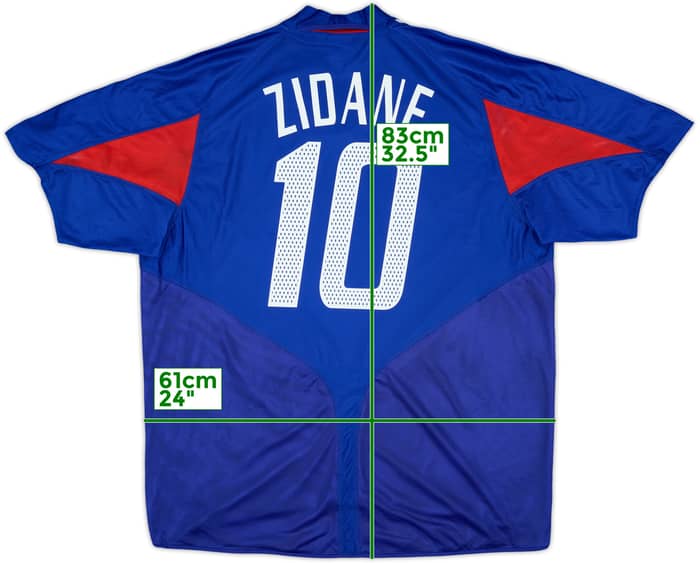 2004-06 France Home Shirt Zidane #10 - 10/10 - (XL)