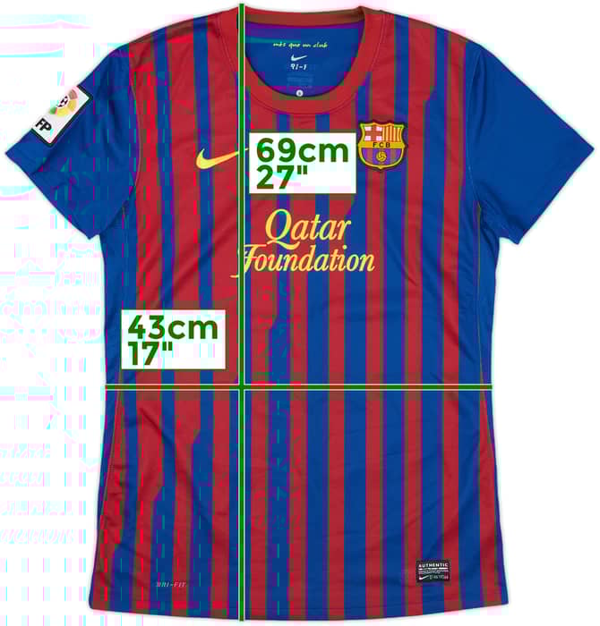2011-12 Barcelona Home Shirt - 9/10 - (Women's S)