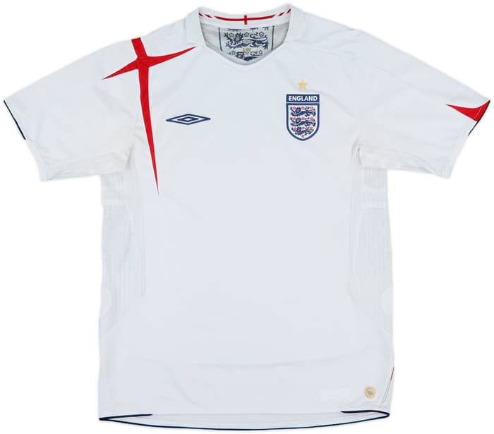 2005-07 England Home Shirt - 5/10 - (M)