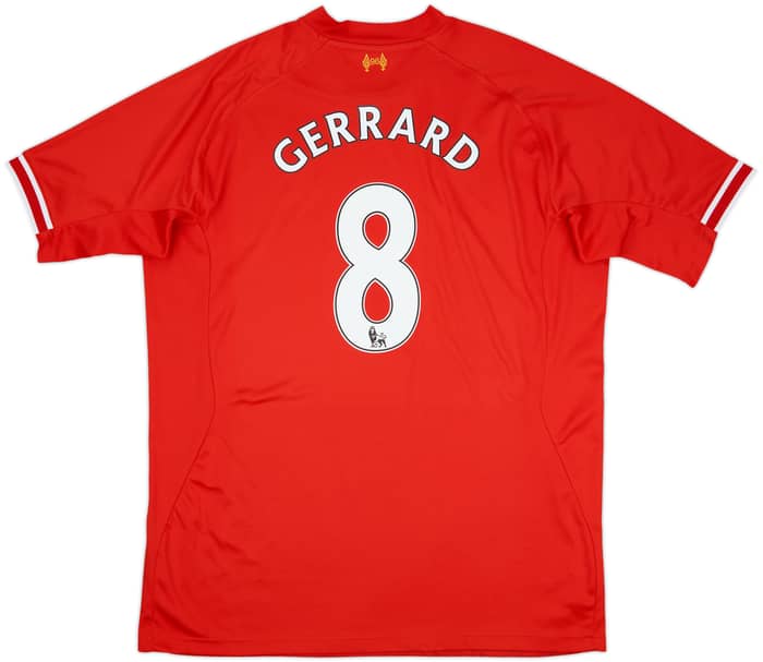 2013-14 Liverpool Home Shirt Gerrard #8 - 7/10 - (3XL)