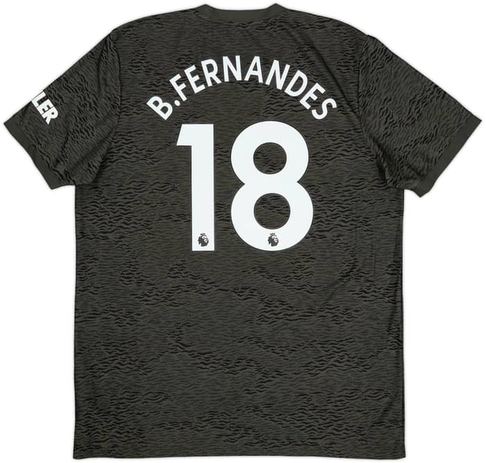 2020-21 Manchester United Away Shirt B.Fernandes #18 - 7/10 - (XL)