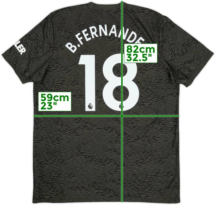 2020-21 Manchester United Away Shirt B.Fernandes #18 - 7/10 - (XL)