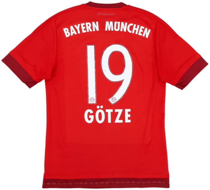 2015-16 Bayern Munich Home Shirt Gotze #19 - 6/10 - (S)