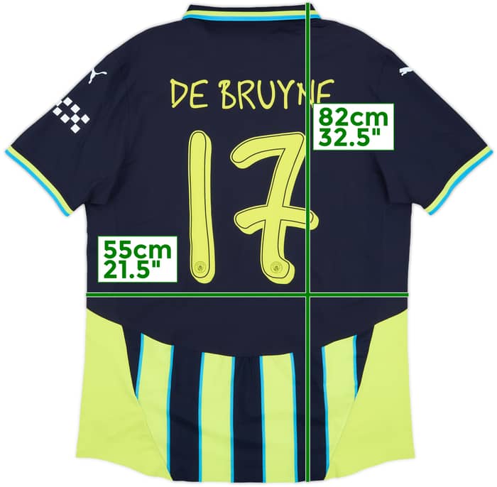 2024-25 Manchester City Authentic Away Shirt De Bruyne #17 (XXL)