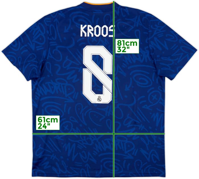 2021-22 Real Madrid Away Shirt Kroos #8 - 7/10 - (XL)