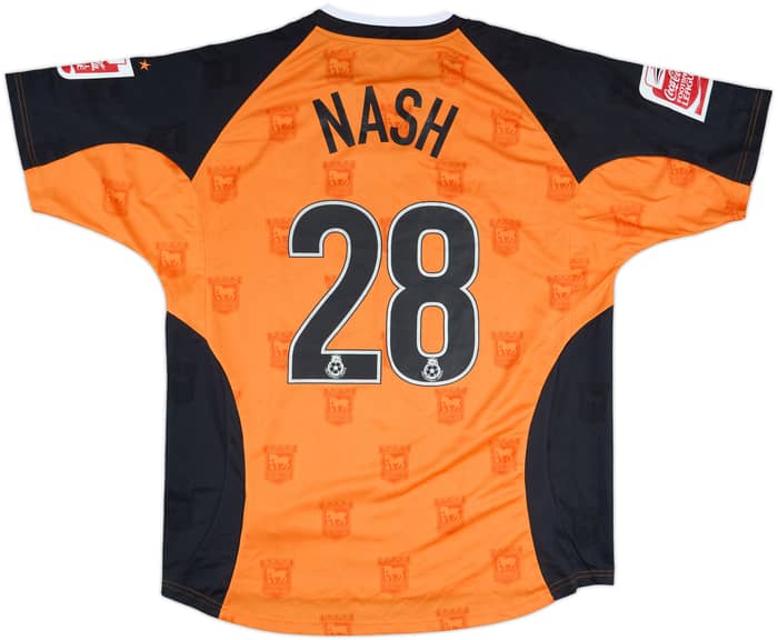 2004-06 Ipswich Match Issue Away Shirt Nash #28