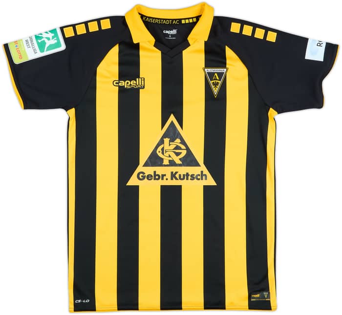 2023-24 Alemannia Aachen Match Issue Signed Home Shirt Oesswein #3