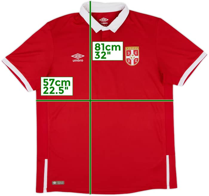 2016-17 Serbia Home Shirt - 9/10 - (XL)