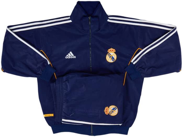 1999-00 Real Madrid adidas Full Tracksuit - 9/10 - (XL)