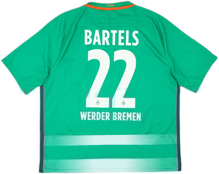 2016-17 Werder Bremen Home Shirt Bartels #22 - 8/10 - (XL)