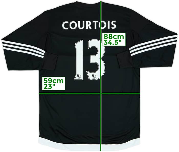 2015-16 Chelsea Player Issue GK Shirt Courtois #13 (L/XL)