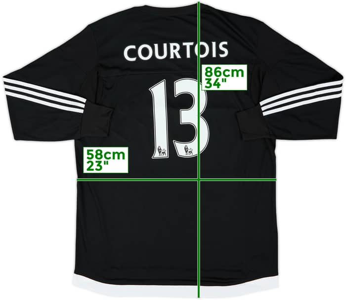 2015-16 Chelsea Player Issue GK Shirt Courtois #13 (XL)