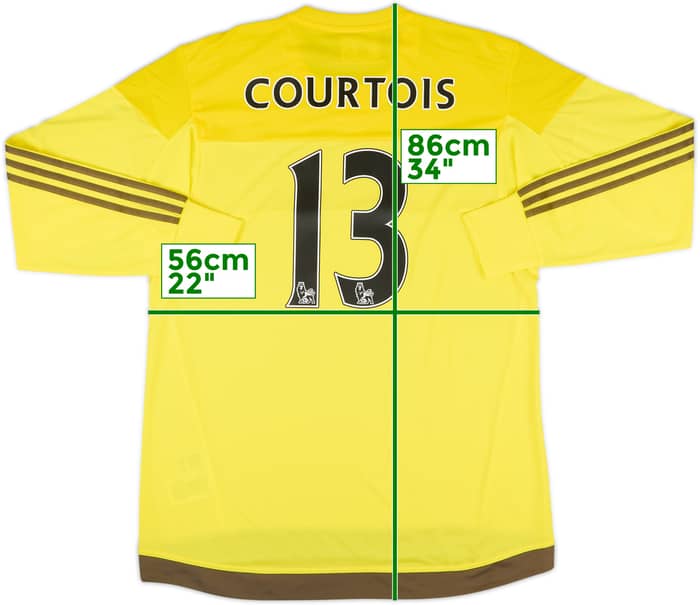 2015-16 Chelsea Player Issue GK Shirt Courtois #13 (L/XL)