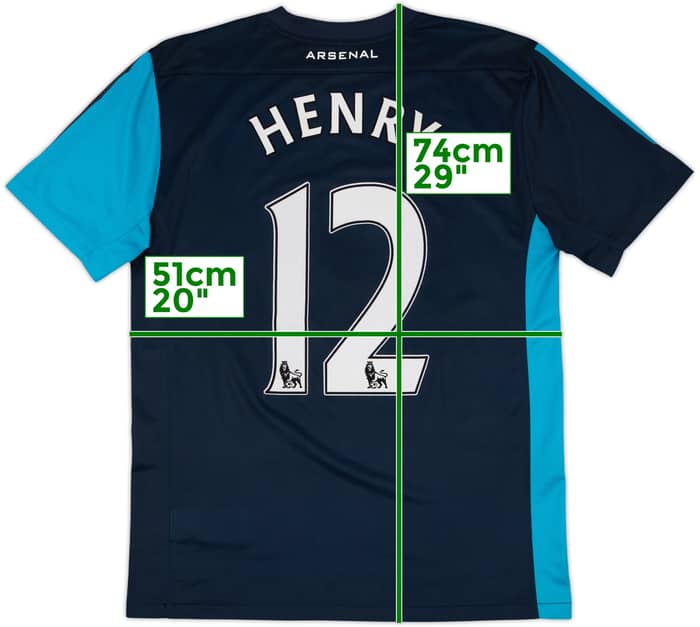 2011-12 Arsenal Camiseta Visitante Henry #12 - 8/10 - (M)