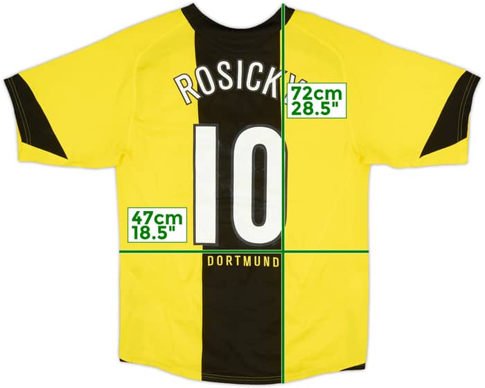 2005-06 Borussia Dortmund Home Shirt Rosicky #10 - 6/10 - (S)