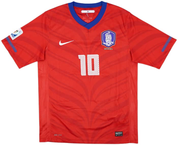 2010-12 South Korea Home Shirt Chu-young #10 - 8/10 - (M)