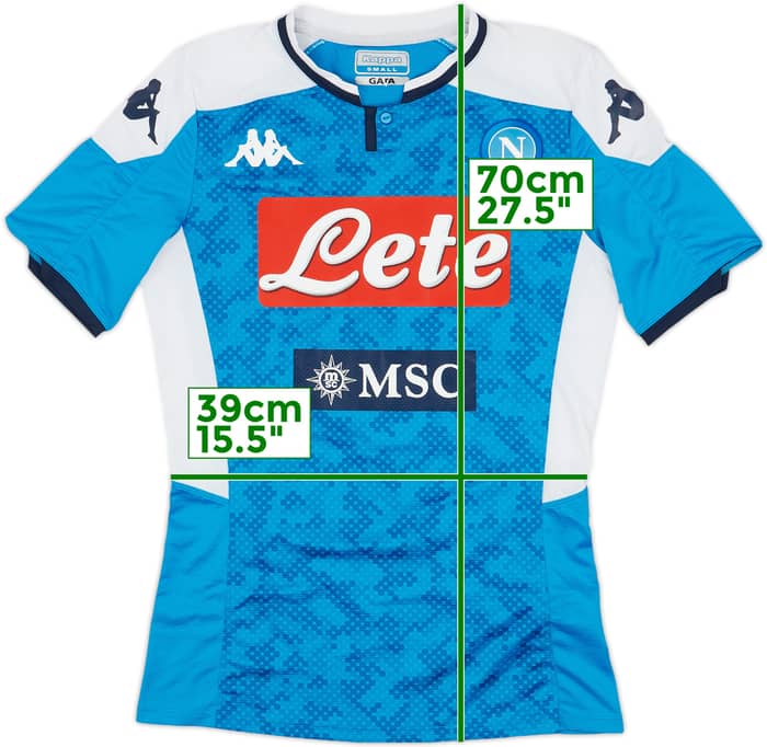 2019-20 Napoli Authentic Home Shirt - 7/10 - (S)