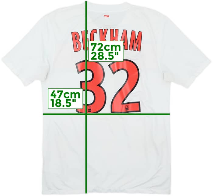 2011-12 Paris Saint-Germain Away Shirt Beckham #32 - 5/10 - (M)