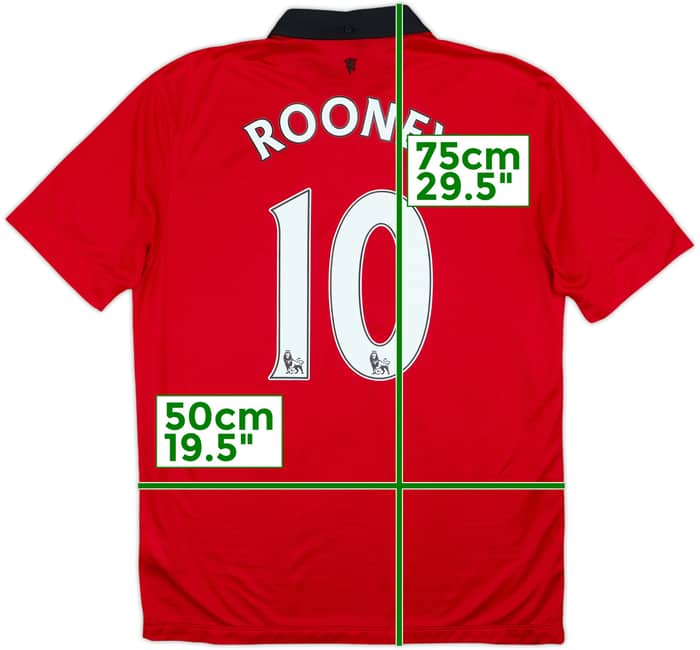 2013-14 Manchester United Home Shirt Rooney #10 - 5/10 - (M)