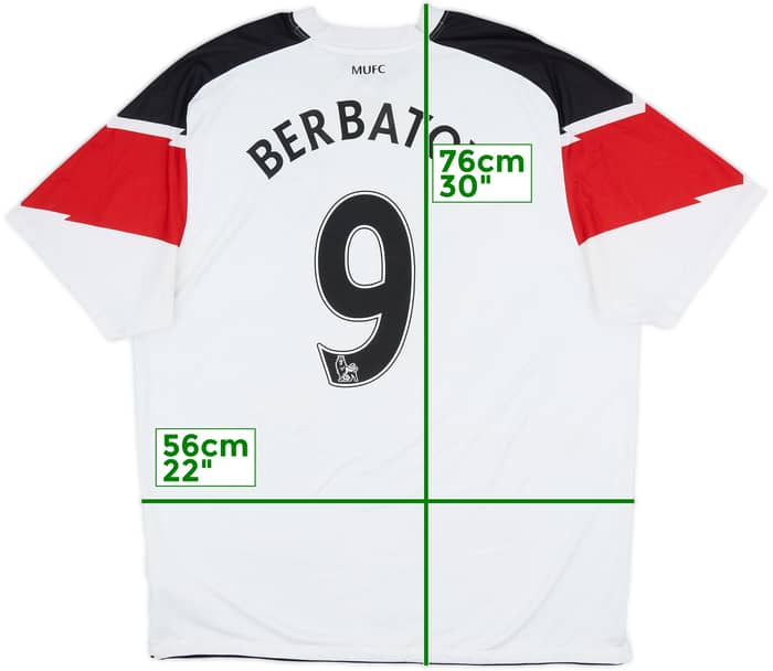 2010-12 Manchester United Away Shirt Berbatov #9 - 6/10 - (XL)