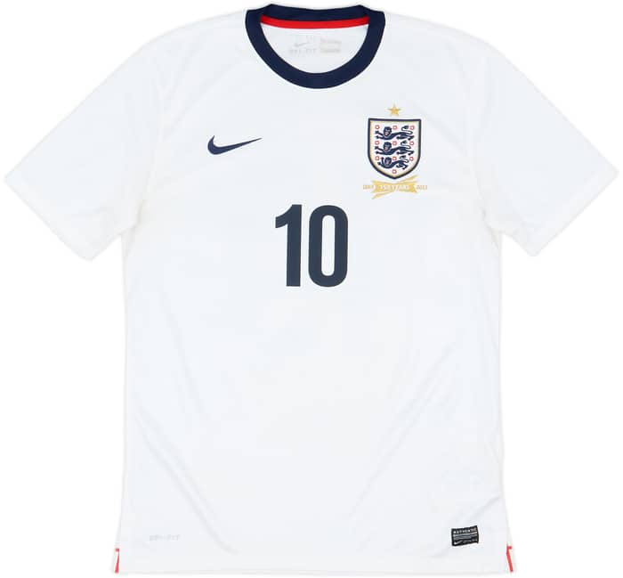2013 England 150th Anniversary Home Shirt Rooney #10 - 8/10 - (M)