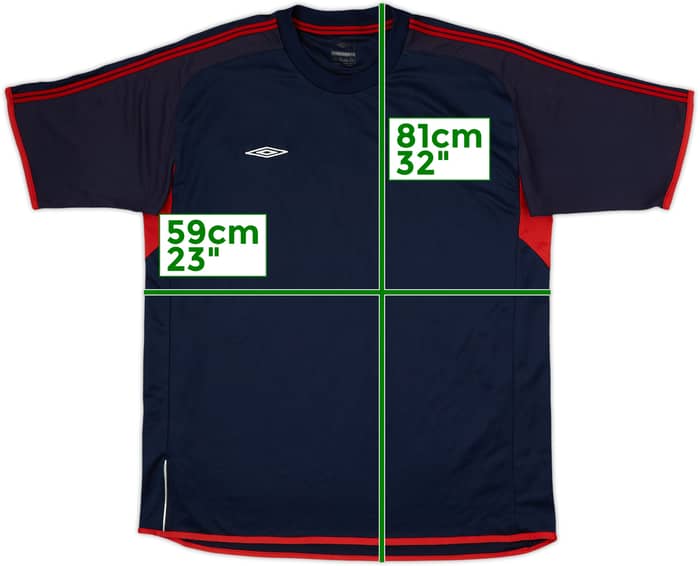 2004-05 England Umbro Training Shirt - 7/10 - (XL)