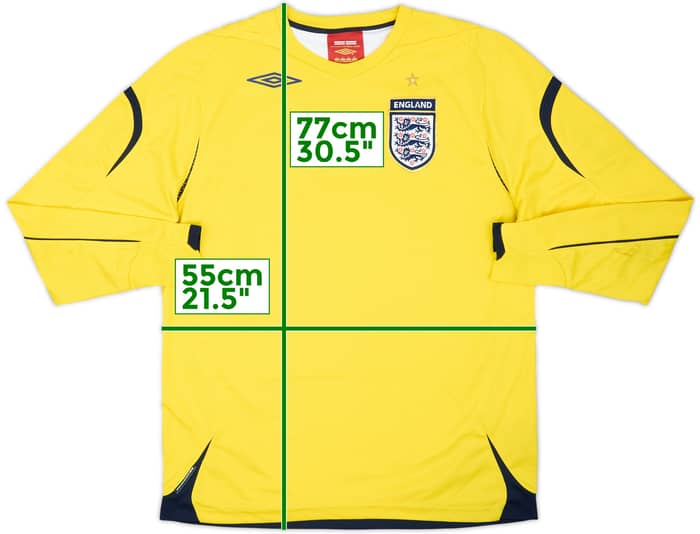 2006-08 England GK Shirt - 6/10 - (L)