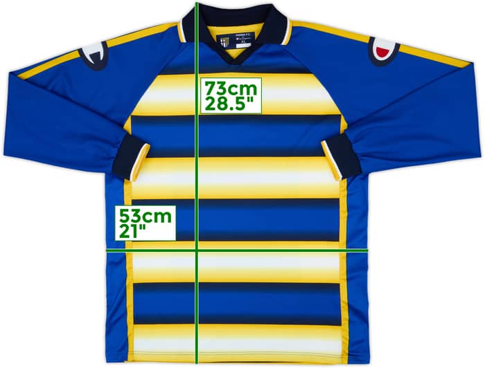 2004-05 Parma Youth Match Issue Home L/S Shirt #8