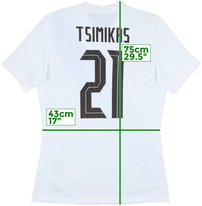 2020-22 Greece Authentic Home Shirt Tsimikas #21 - 6/10 - (M)