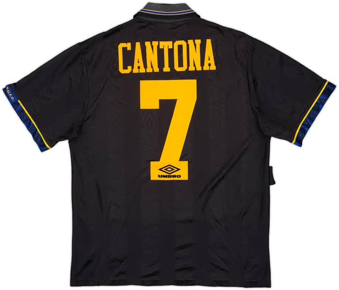1993-95 Manchester United Away Shirt Cantona #7 - 8/10 - (M)