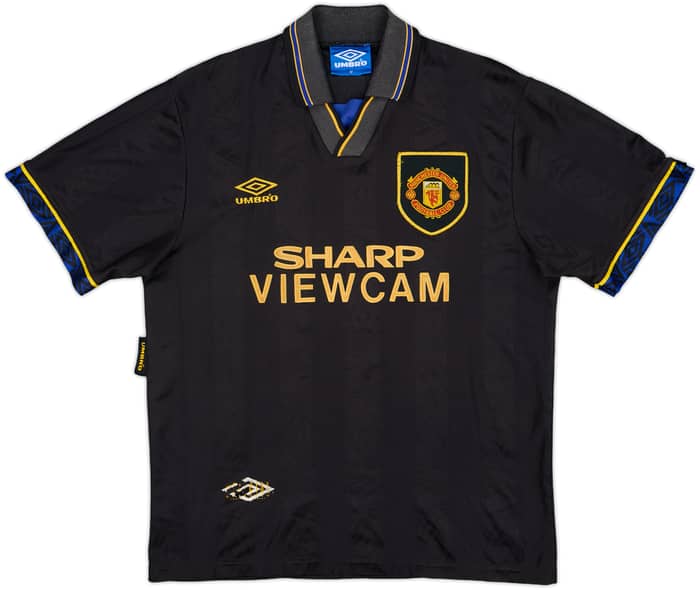 1993-95 Manchester United Away Shirt Cantona #7 - 8/10 - (M)