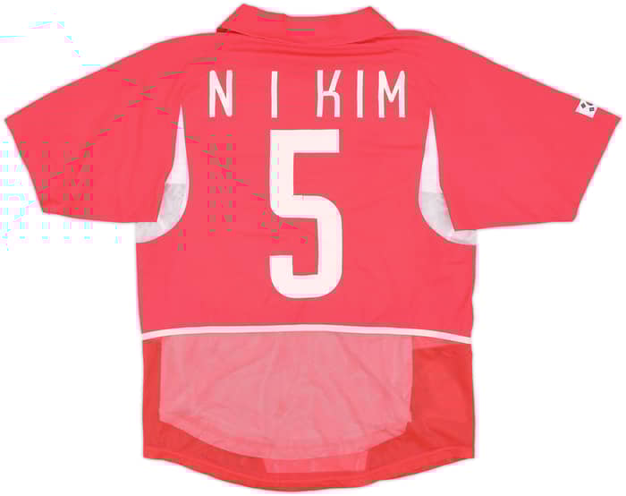 2002-03 South Korea Player Issue Home Shirt N I Kim #5 - 6/10 - (M)