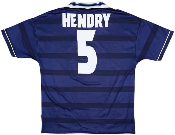1998-00 Scotland Home Shirt Hendry #5 - 8/10 - (L)