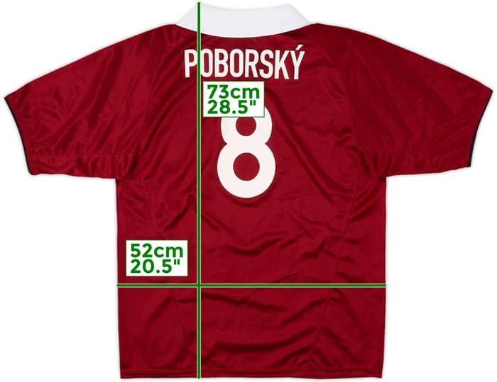 2003-04 Sparta Prague Home Shirt Poborsky #8 - 9/10 - (S)