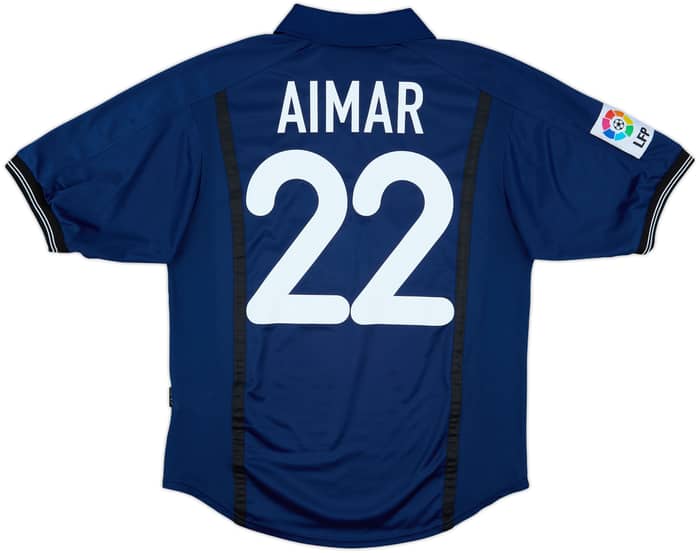 2000-01 Valencia Away Shirt Aimar #22 - 7/10 - (L)
