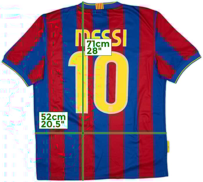 2009-10 Barcelona Home Shirt Messi #10 - 8/10 - (M)