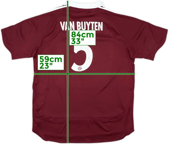2006-07 Bayern Munich CL Shirt Van Buyten #5 - 6/10 - (XL)