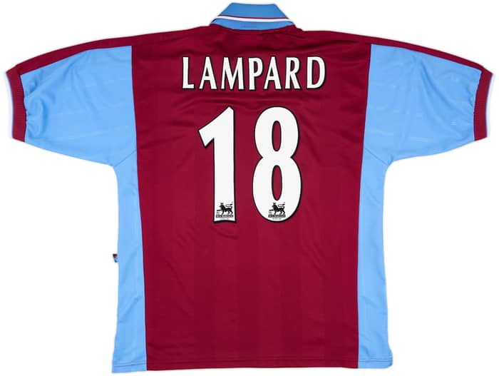 1997-98 West Ham Home Shirt Lampard #18 - 9/10 - (L)