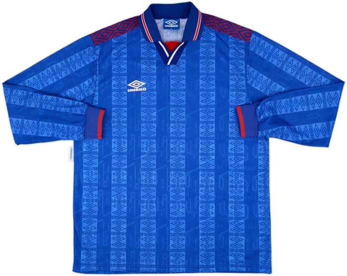 1990s Umbro Template L/S Shirt #16 - 9/10 - (XL)