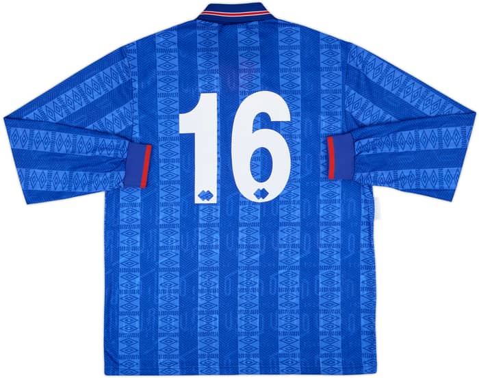 1990s Umbro Template L/S Shirt #16 - 9/10 - (XL)