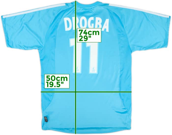 2003-04 Olympique Marseille Away Shirt Drogba #11 - 7/10 - (S)